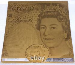 Bank of England 8 x Five Pound £5 Note Banknote Sheet Uncut Kentfield Rare 1996