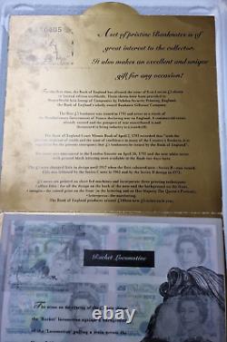 Bank of England 8 x Five Pound £5 Note Banknote Sheet Uncut Kentfield Rare 1996