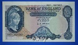 Bank of England, BOE Five pounds, O'Brien A07 £5 CONSECUTIVE banknotes 23975