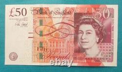 Bank of England Fifty Pound Note, Series F, Cleland, AJ50 693230
