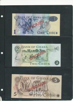 Bank of Ghana specimen banknotes