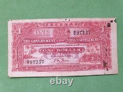 Banknote from Straits Settlements 1 dollar 1927