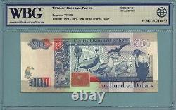 Belize 100 Dollars 1.5.1994 P#57c Banknote WBG 67 TOP