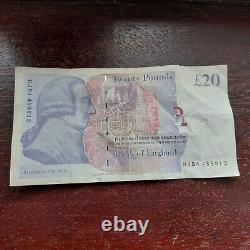 CIRC 2006 Bank of England £20 Pounds Banknote #HJ 54 45 98 13 Last Paper Note