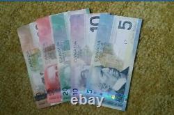 Canada 5 10 20 50 100 Dollars Paper Money 2000s Vintage Banknotes VF/XF Old Bill
