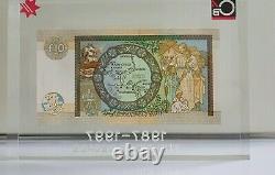 Clydesdale Bank £10 Banknote In Perspex Display Special Nab Prefix