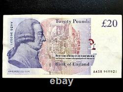 Collectible £20 Bank Note AA58 969921 In Good Condition 2004-2011 Andrew Bailey