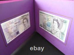 Debden c102 1991 Last and First Gill £20 notes A01 and 20X matching serials