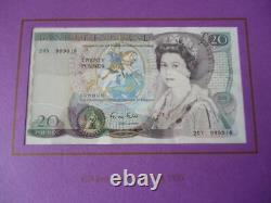 Debden c102 1991 Last and First Gill £20 notes A01 and 20X matching serials