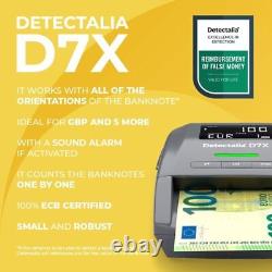 Detectalia D7X Counterfeit Banknote Detector And Update Cable, UK Plug