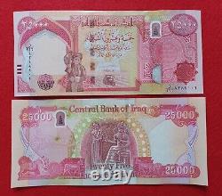 EEBC22181#IRAQ 4 x 25000 latest New Iraqi Dinars UNC 2021 New Security
