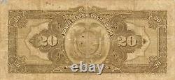 Ecuador 20 Sucres 10.17.1939 P 93a Series HA Circulated Banknote MIT