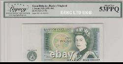 Eebc24377b#gb Banknotes £1, Serial Number 000002.1981