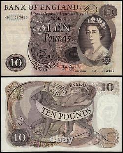 England 10 Pounds Page (b327) Prefix M01 Replacement First Run Unc