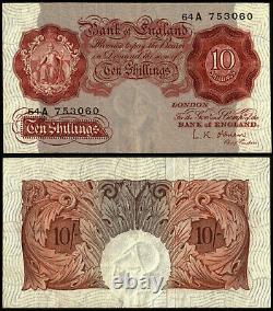 England 10 Shillings O'brien (b272) Prefix -a Replacement Gef