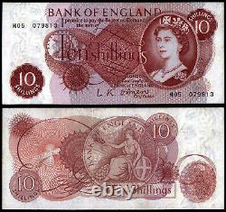 England 10 Shillings O'brien (b287) Prefix M- Replacement Gef
