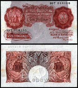 England 10 Shillings Peppiatt (b236) Prefix -t Au/unc