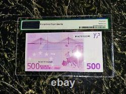 Euro 500 Banknote Pmg 68 M. Dragui Austria 2002 Prefix N Ultra Rare Top