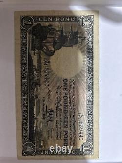 Extremely Rare 1 Pound South African Bank Note- 1947. Last Few Of It's Kind
