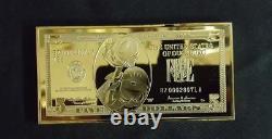 Extremely Rare! Disney Scrooge McDuck $5 Duckburg Gold Banknote LE of 150 Bar
