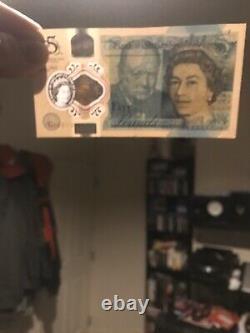 Extremly Rare Pink Hologram Missprint Five Pound £5 Note