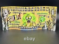 Fall Out $1 Bank Note Unique Piece Signed By The Artist Pepe22