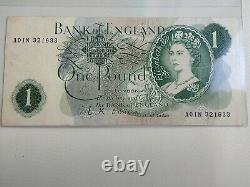 First Run Experimental Issue Pound Note Ultra Rare A01n, £1 Note B283