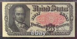 Fr. 1381 Fifth Issue $0.50 Fractional Banknote, PMG AU-55