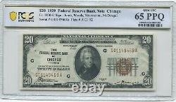 Fr 1870-G 1929 Chicago Federal Reserve Bank Note PCGS Banknote Gem Unc. 65 PPQ