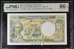 French Pacific Territories, 5000 Francs ND (1996) Sign. #9 Institut d'Émission