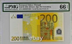 GEM UNC 200 Euro Finland European Union 2002 Duisenberg P-6l D001 66EPQ Prefix L