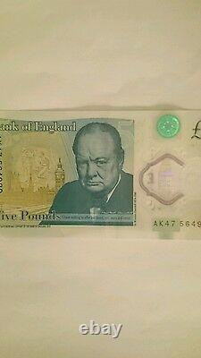GENUINE AND VERY RARE SPECIAL POLYMER AK47 £5 Pound Note THIS NOTE IS UNIQUE