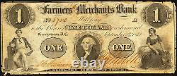 GEORGETOWN DC Farmers and Merchants Bank $1 obsolete banknote Sept 24, 1852