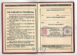 GERMANY Ghetto note book 1935 + 1936 + 1937+1938+1939