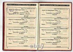 GERMANY Ghetto note book 1935 + 1936 + 1937+1938+1939