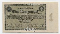 Germany 1 Rentenmarck 11-1923 Pick 161 aUNC Almost Uncirculated Banknote Ref 80