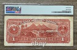 Guatemala El Banco Americano 1 Peso 1923 P-S 116 PMG VF 25 BANKNOTE BILL