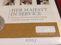 Her Majesty in Service £2 SILVER Commemorative Coin Cover