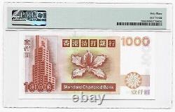 Hong Kong Standard Chartered Bank 1000 Dollars PMG 63 Uncirculated UNC 2001