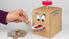 How To Make A Coin Bank From Cardboard Easy U0026 Awesome Cardboard Project