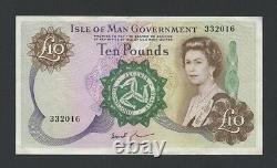 ISLE OF MAN £10 note (1979) 1975 QEII Paul P31b EF Banknotes