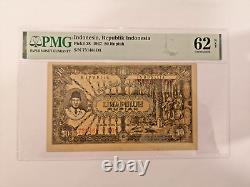 Indonesia 50 rupiah 1947 pick 28 UNC PMG 62 NET Unceirculated