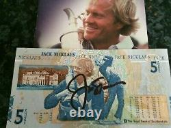 Jack Nicklaus £5 Bank Note In Folder Signed