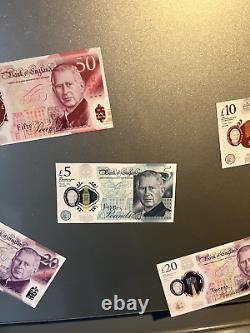KING CHARLES III 3rd Banknote £5 £10 £20 £50 FRIDGE MAGNET