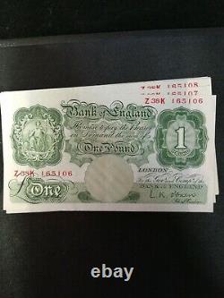 L. K. O. Brien £1 notes