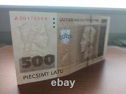 Latvia 500 latu P58 banknote 2008