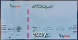 Lebanon 2021 note 10000 Livres progressing proof UNC with serial 0000000 VERY RARE