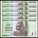 Lot 5 PCS, Zimbabwe 50 Trillion Dollars, 2008, Prefix AA, P-90, Banknotes, UNC