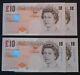 Lowther Ten Pound £10 Banknote AJ55 61-64Crisp UNC Consecutive Run of 4 Darwin