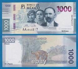 Mexico 2020 issue NEW BANKNOTE 1000 Pesos P NEW 2019 (2020) UNC 1,000 AA Prefix